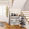 imageSimple Houseware 4Tier Expandable and Stackable Shoe Racks with Shelves for 16 Pairs of Shoes Black4Tier