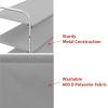 imageSimple Houseware 6Tier Shoe Rack Storage Organizer wSide Hanging Bag GreyGrey