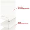 imageSimple Houseware 6Tier Shoe Rack Storage Organizer wSide Hanging Bag GreyWhite