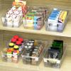 imageSimple Houseware Clear Storage Bins Organizer for Freezer  Fridge  Pantry 12 x 62 x 34 4 Packs4 Pack  14 x 7 x 375