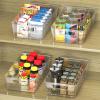 imageSimple Houseware Clear Storage Bins Organizer for Freezer  Fridge  Pantry 12 x 62 x 34 4 Packs4 Pack  15 x 8 x 375