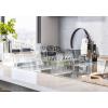 imageSimple Houseware Clear Storage Bins Organizer for Freezer  Fridge  Pantry 12 x 62 x 34 4 Packs4 Pack  15 x 8 x 375