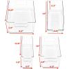 imageSimple Houseware Clear Storage Bins Organizer for Freezer  Fridge  Pantry 12 x 62 x 34 4 Packs6 Pack  Assorted Sizes