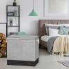 imageSimple Houseware Double Bin Laundry Hamper with Braided Handles and Removable Laundry BagsLid Gray