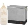 imageSimple Houseware Double Bin Laundry Hamper with Braided Handles and Removable Laundry BagsLid Gray