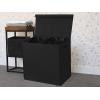 imageSimple Houseware Double Laundry Hamper with Lid and Removable Bags BlackBlack