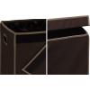 imageSimple Houseware Double Laundry Hamper with Lid and Removable Bags BlackBrown