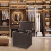 imageSimple Houseware Double Laundry Hamper with Lid and Removable Bags BlackBrown