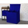 imageSimple Houseware Double Laundry Hamper with Lid and Removable Bags BlackDark Blue