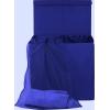 imageSimple Houseware Double Laundry Hamper with Lid and Removable Bags BlackDark Blue