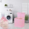 imageSimple Houseware Double Laundry Hamper with Lid and Removable Bags BlackPink