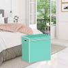 imageSimple Houseware Double Laundry Hamper with Lid and Removable Bags BlackTurquoise