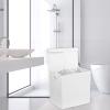 imageSimple Houseware Double Laundry Hamper with Lid and Removable Bags BlackWhite