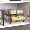 imageSimple Houseware Dual Row Front Loading Can Dispenser ChromeBronze