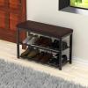 imageSimple Houseware Entryway Shoe Rack Bench Storage Organizer