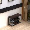 imageSimple Houseware Entryway Shoe Rack Bench Storage Organizer