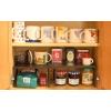 imageSimple Houseware Expandable Stackable Kitchen Counter Shelf Organizer White Metal Top 1125quotL x 79quotW x 54quotHBronze