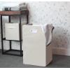 imageSimple Houseware Foldable Closet Laundry Hamper Basket BlackBeige