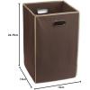 imageSimple Houseware Foldable Closet Laundry Hamper Basket BlackBrown