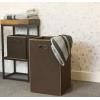 imageSimple Houseware Foldable Closet Laundry Hamper Basket BlackBrown