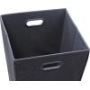 imageSimple Houseware Foldable Closet Laundry Hamper Basket BlackDark Grey