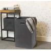 imageSimple Houseware Foldable Closet Laundry Hamper Basket BlackDark Grey