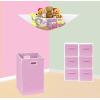 imageSimple Houseware Foldable Closet Laundry Hamper Basket BlackPink