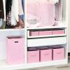 imageSimple Houseware Foldable Closet Laundry Hamper Basket BlackPink
