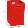 imageSimple Houseware Foldable Closet Laundry Hamper Basket BlackRed