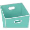 imageSimple Houseware Foldable Closet Laundry Hamper Basket BlackTurquoise
