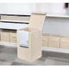 imageSimple Houseware Foldable Laundry Hamper Basket with Lid BlackBeige