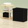 imageSimple Houseware Foldable Laundry Hamper Basket with Lid BlackBlack