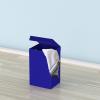 imageSimple Houseware Foldable Laundry Hamper Basket with Lid BlackDark Blue