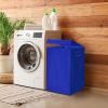 imageSimple Houseware Foldable Laundry Hamper Basket with Lid BlackDark Blue