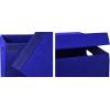imageSimple Houseware Foldable Laundry Hamper Basket with Lid BlackDark Blue