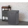 imageSimple Houseware Foldable Laundry Hamper Basket with Lid BlackDark Grey
