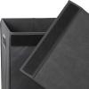 imageSimple Houseware Foldable Laundry Hamper Basket with Lid BlackDark Grey