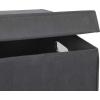 imageSimple Houseware Foldable Laundry Hamper Basket with Lid BlackDark Grey