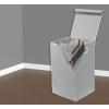 imageSimple Houseware Foldable Laundry Hamper Basket with Lid BlackGrey