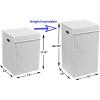 imageSimple Houseware Foldable Laundry Hamper Basket with Lid BlackGrey