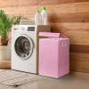 imageSimple Houseware Foldable Laundry Hamper Basket with Lid BlackPink