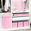 imageSimple Houseware Foldable Laundry Hamper Basket with Lid BlackPink