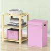 imageSimple Houseware Foldable Laundry Hamper Basket with Lid BlackPink