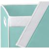 imageSimple Houseware Foldable Laundry Hamper Basket with Lid BlackTurquoise