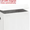 imageSimple Houseware Foldable Laundry Hamper Basket with Lid BlackWhite