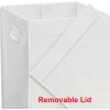 imageSimple Houseware Foldable Laundry Hamper Basket with Lid BlackWhite