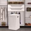 imageSimple Houseware Foldable Laundry Hamper Basket with Lid BlackWhite