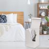 imageSimple Houseware Foldable Laundry Hamper Basket with Lid BlackWhite