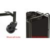 imageSimple Houseware HeavyDuty 3Bag Laundry Sorter Cart SilverBronze