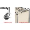imageSimple Houseware HeavyDuty 3Bag Laundry Sorter Cart SilverChrome
